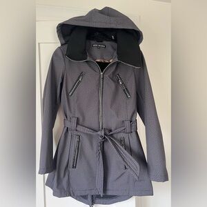 Steve Madden houndstooth pattern trench jacket - medium